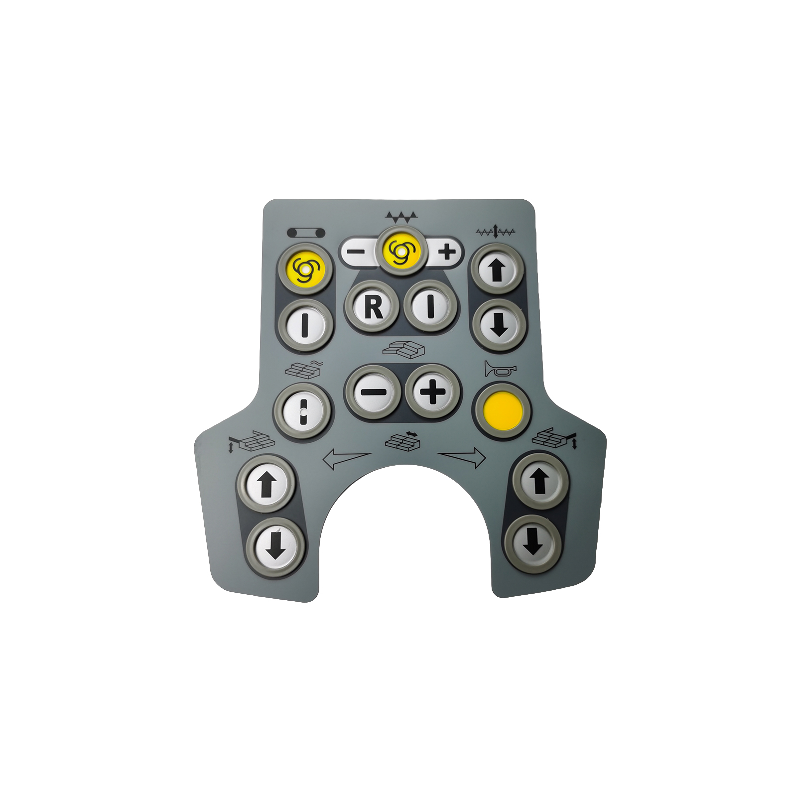 Asphalt Paver Control Panel Film Sticker